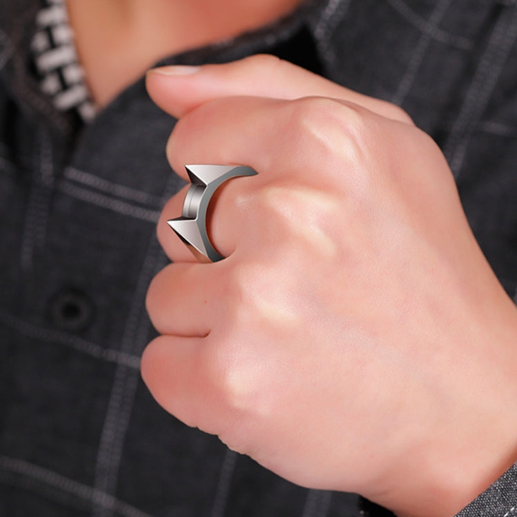 Women Men Safety Survival Ring Tool Self Defence Stainless Steel Finger Defense Ring Women Men Safety Survival Ring Tool Self Defence Stainless Steel Finger Defense Ring